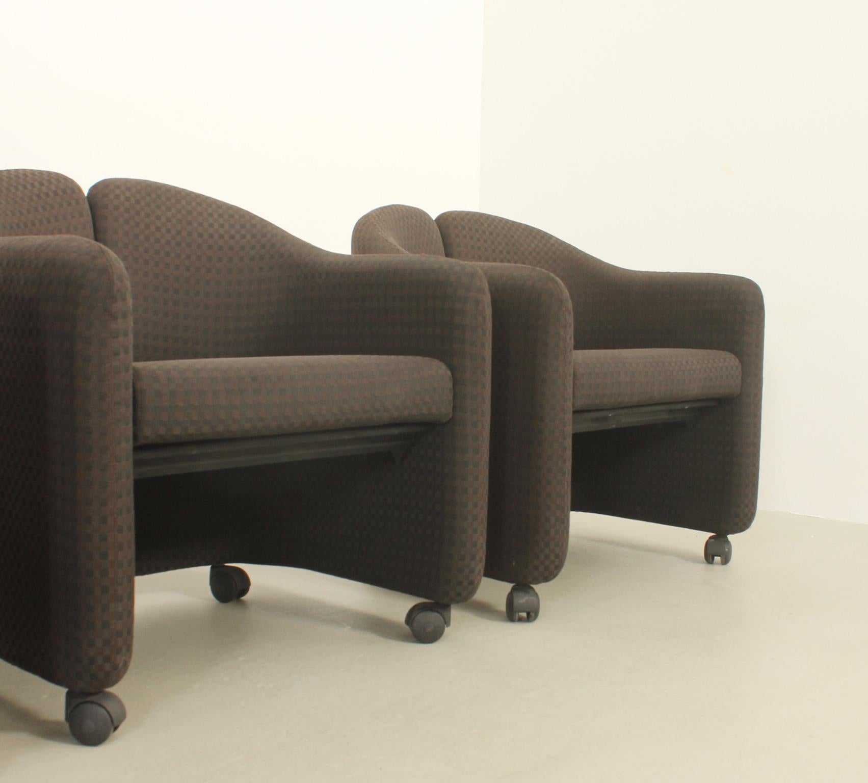 Set of Four PS142 Armchairs by Eugenio Gerli for Tecno, Italy For Sale 5