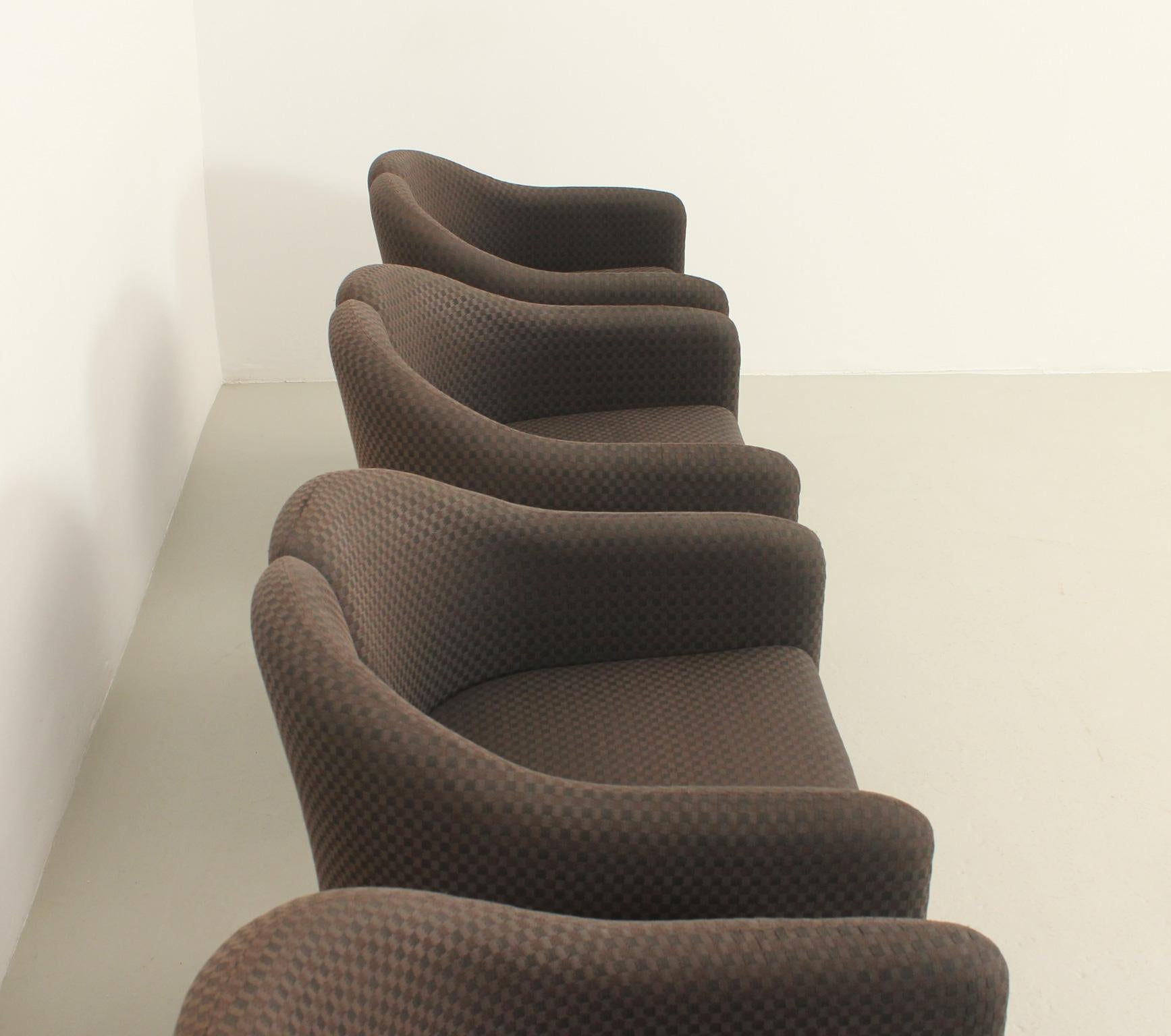 Mid-20th Century Set of Four PS142 Armchairs by Eugenio Gerli for Tecno, Italy For Sale
