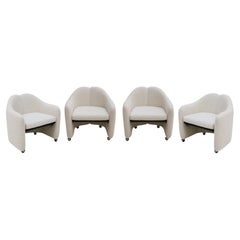 Set of Four PS142 Chairs Designed By Eugenio Gerli, Italy 1960's