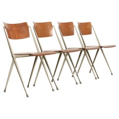 Set of Four Pyramide Chairs by Wim Rietveld for De Cirkel, 1965