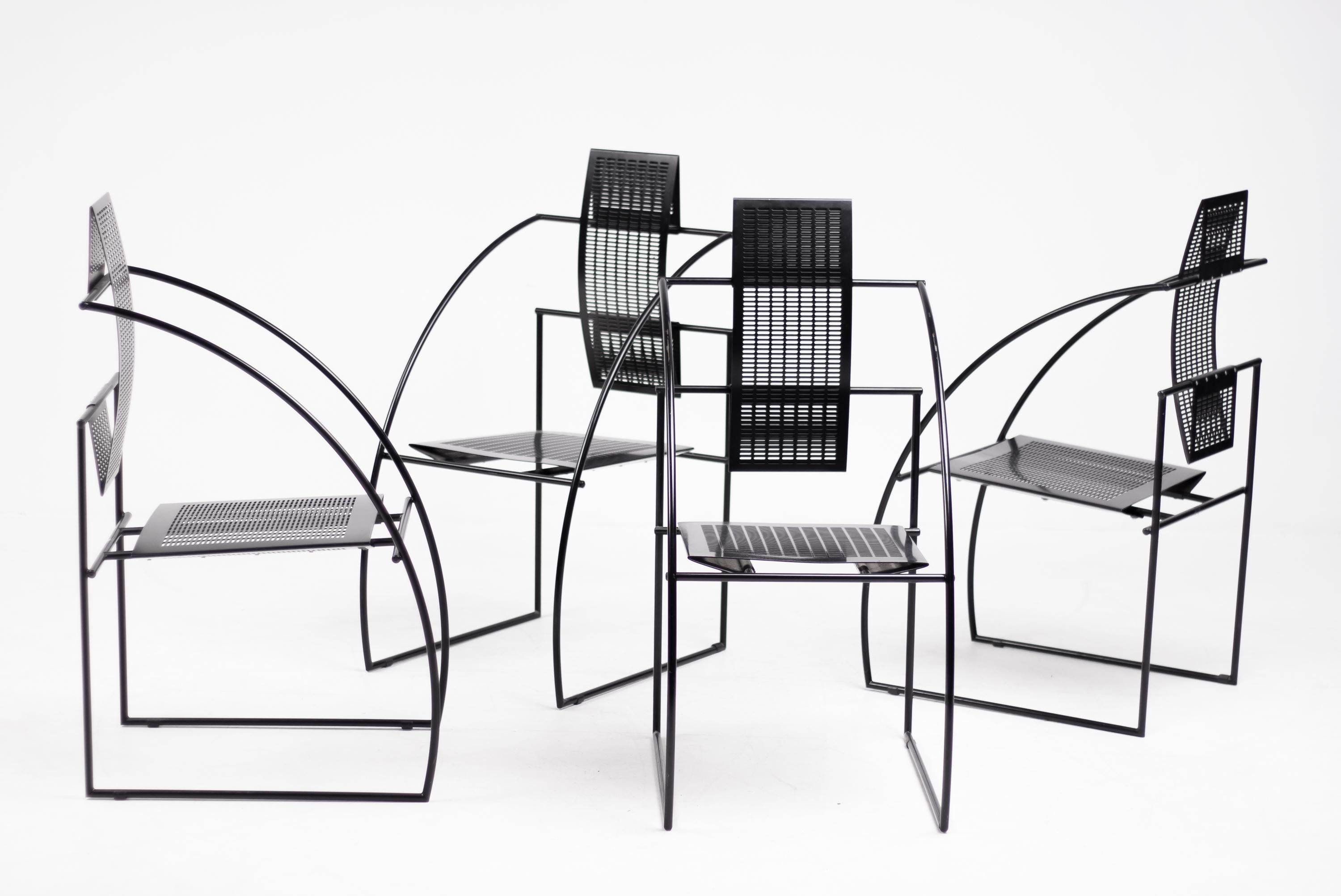 Set of Four Quinta Chairs by Mario Botta In Good Condition In Dronten, NL