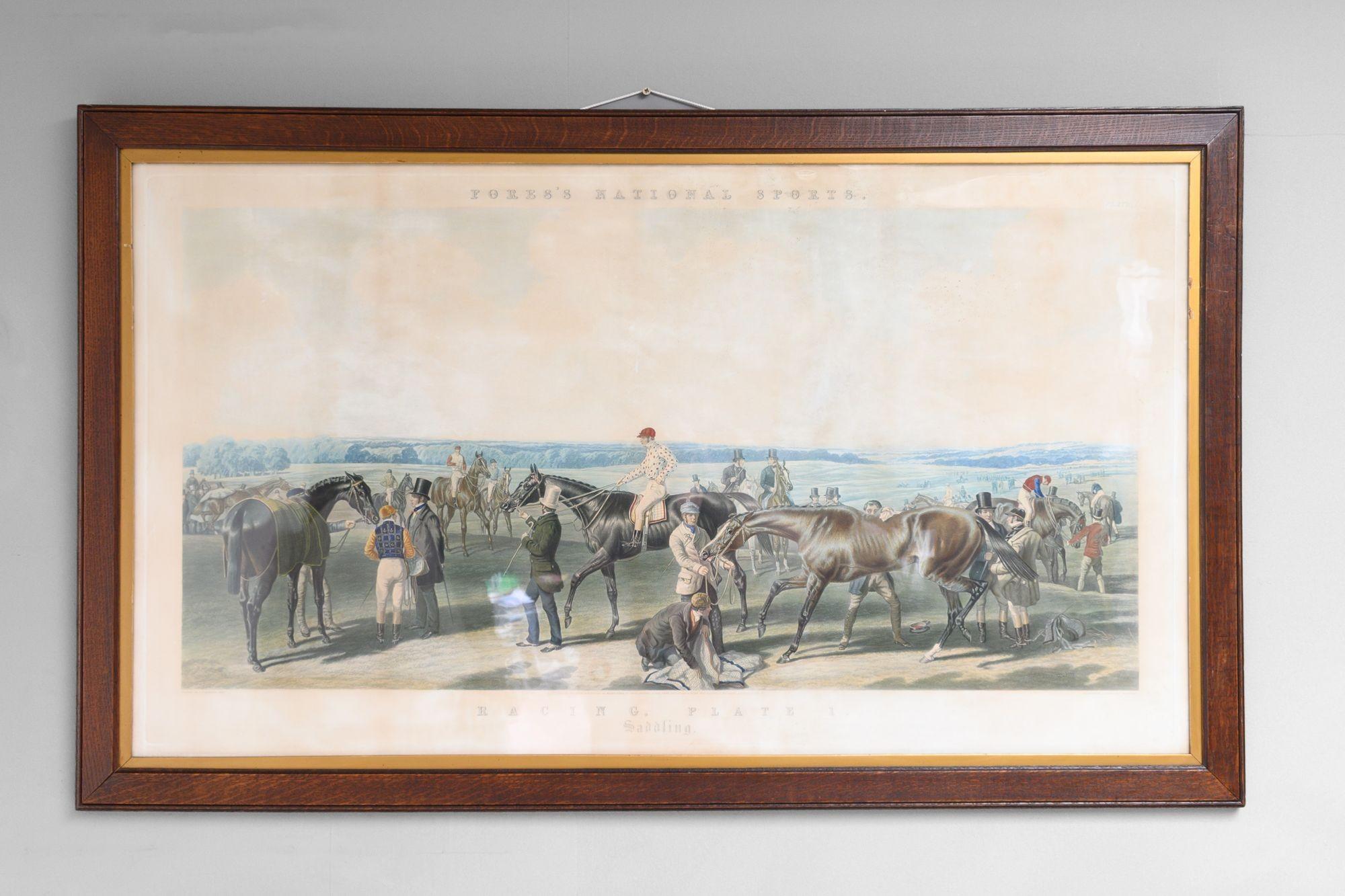 Set of Four Racing Prints In Good Condition For Sale In London, England