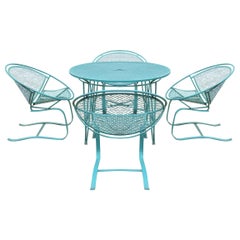 Set of Four 'Radar' Salterini Bouncer Chairs and Table Set