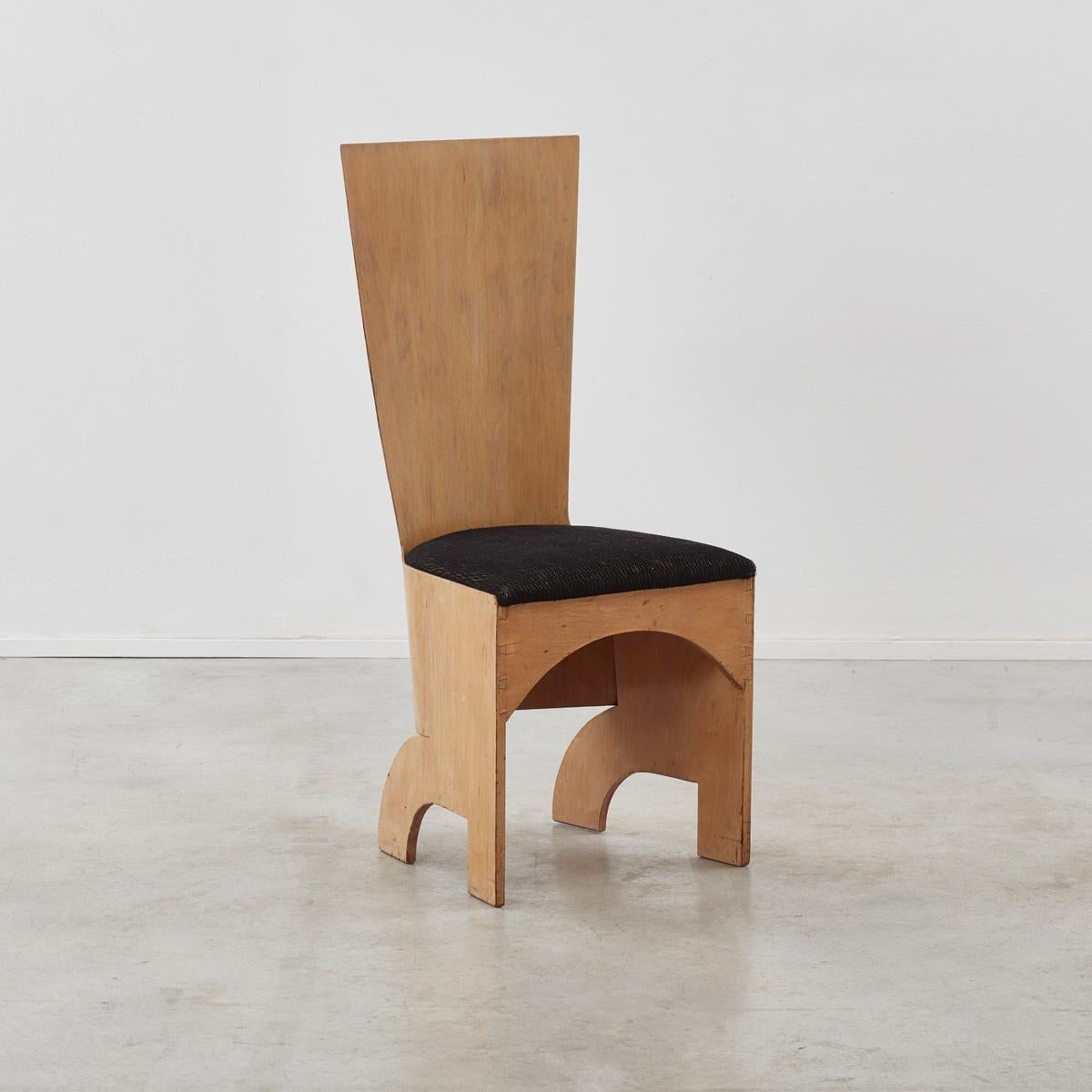 Ensemble rare de quatre chaises à haut dossier Gerald Summers, Royaume-Uni 1936 Bon état - En vente à London, GB