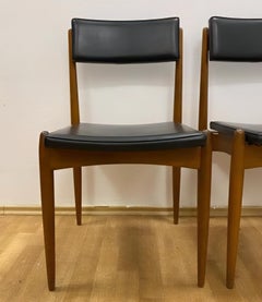 Set of Four Rare Midcentury Dining Chairs, Denmark, 1970s