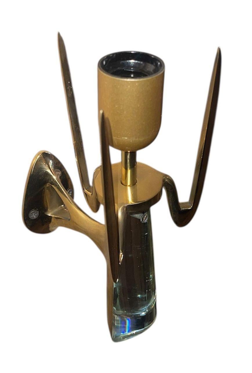 Satz von vier seltenen Wandleuchtern von Max Ingrand für Fontana Arte, Italien, 1959. 6