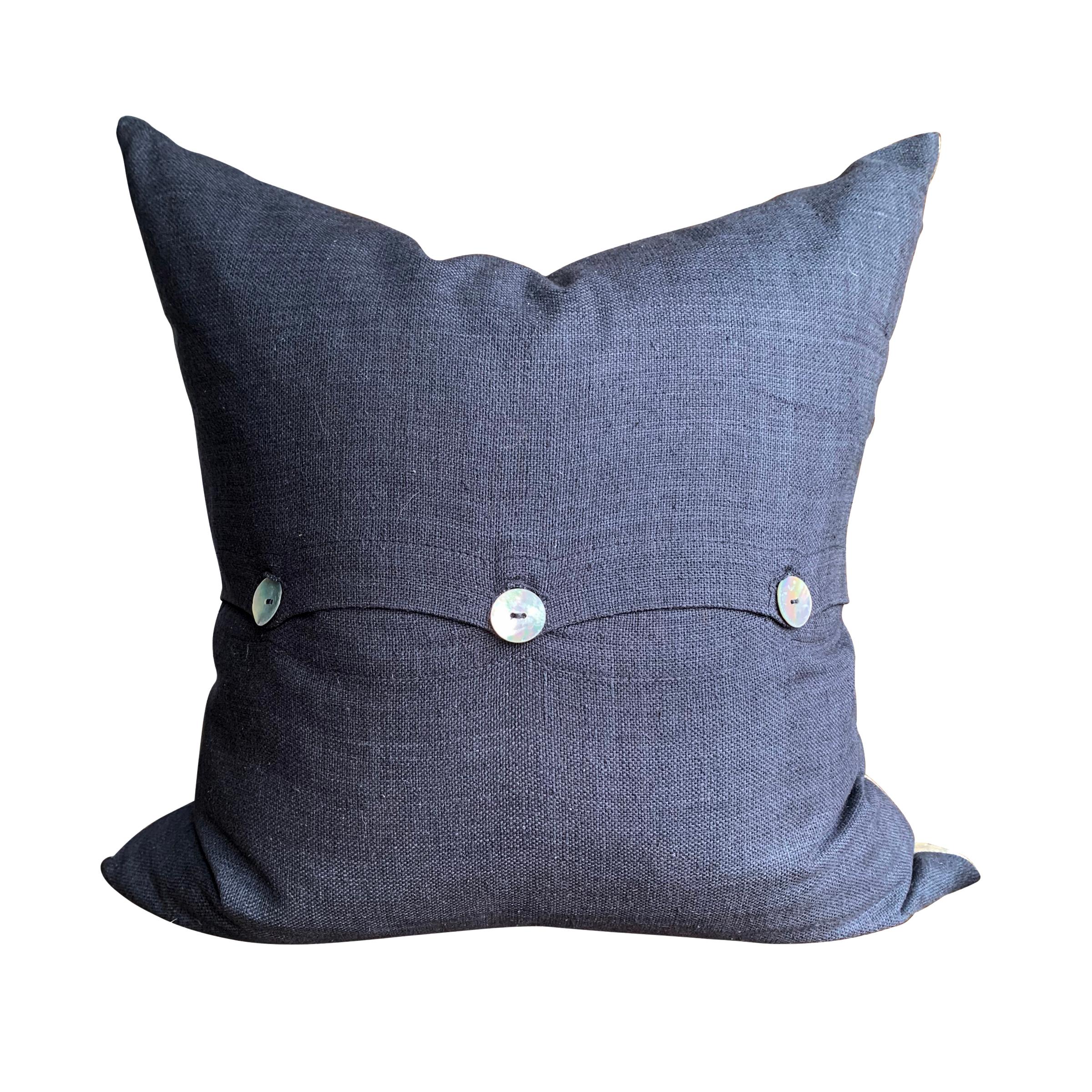 Set of Four Raw Silk Pillows For Sale 6