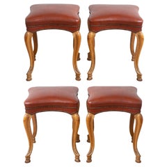 Vintage Set of Four Regence Style Stackable Stools, France, 1940's