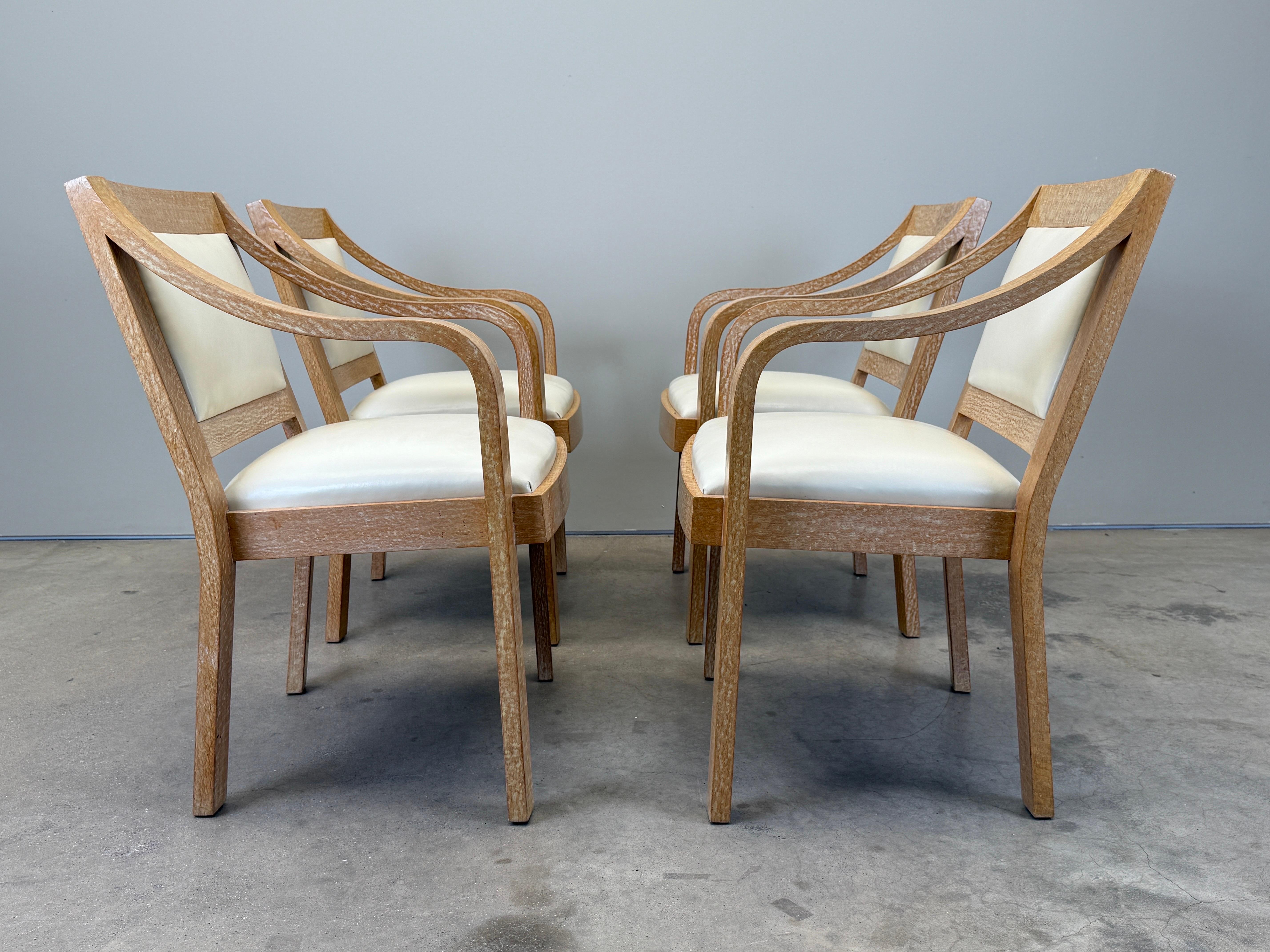 Juego de cuatro sillones 