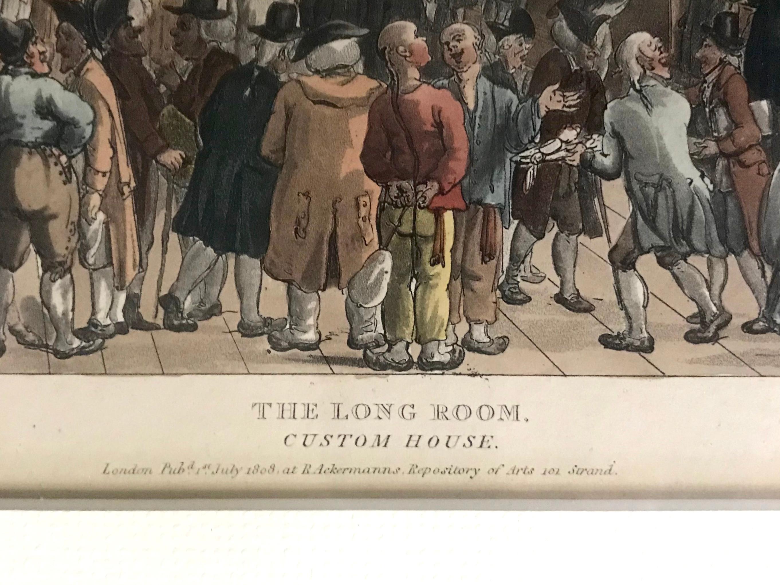 Ensemble de quatre gravures colorées de l'époque Regency de Rowlandson en vente 7