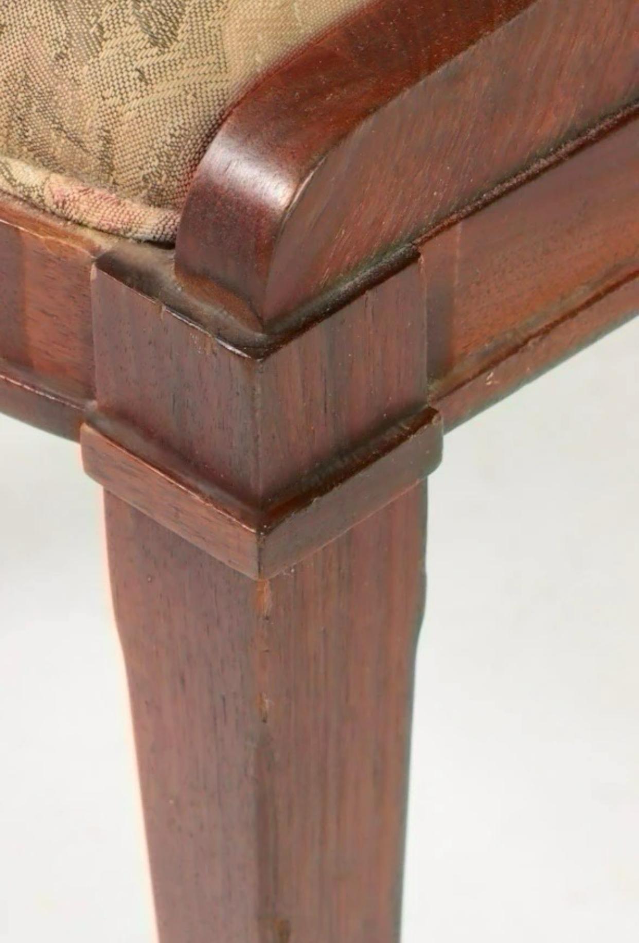 Set of Four Regency Mahogany Spoon Back Dining Chairs 5