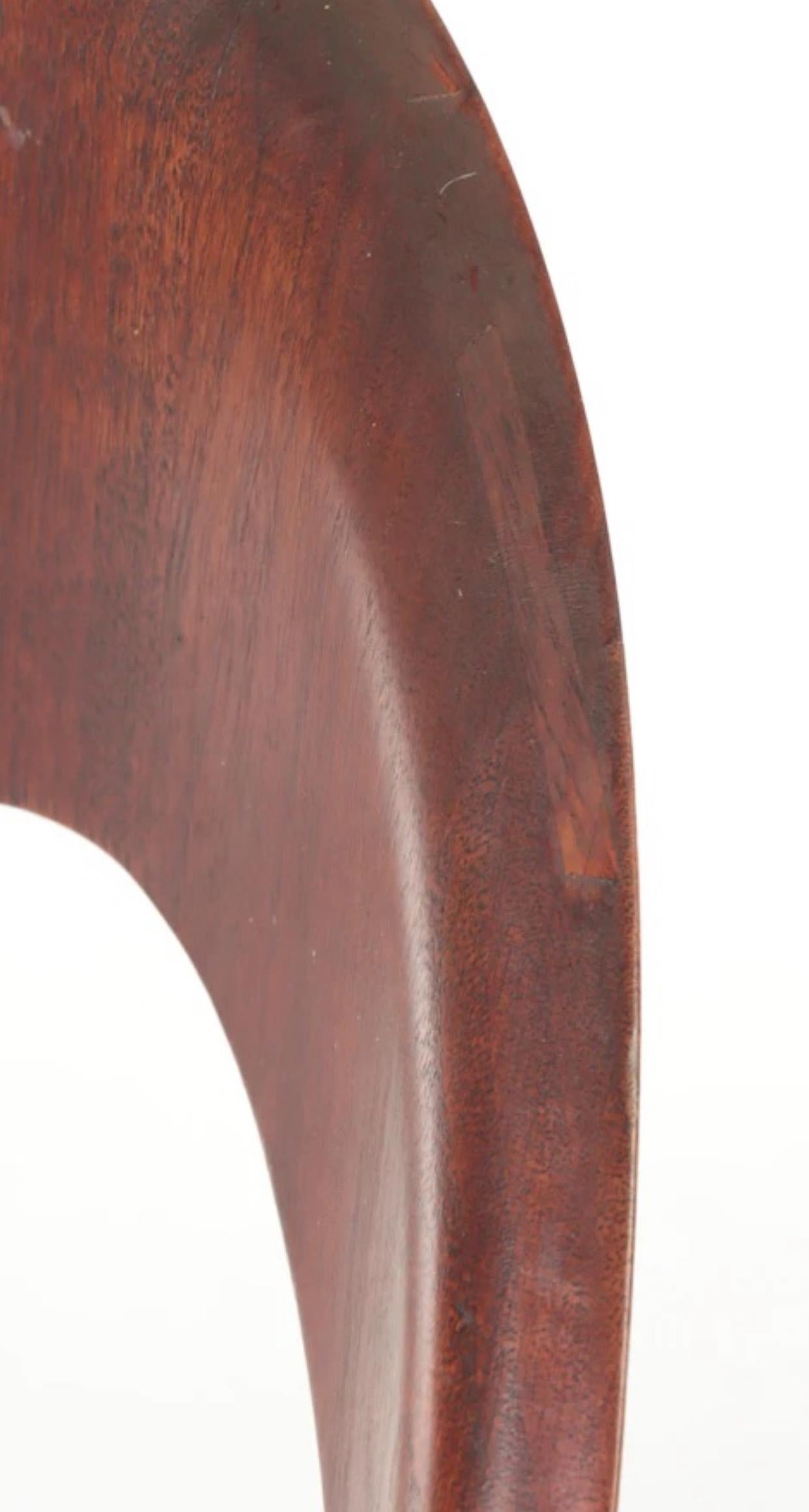 Set of Four Regency Mahogany Spoon Back Dining Chairs 1
