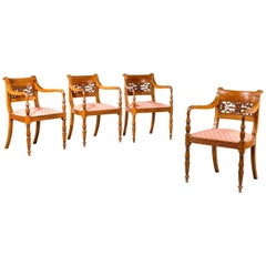 Set of Four Regency Period Elbow Chairs