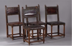 Set of Four Renaissance Back Chairs