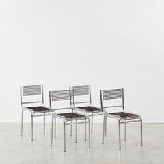 Set of four René Herbst Sandows chairs Herbst studio, France, 1927