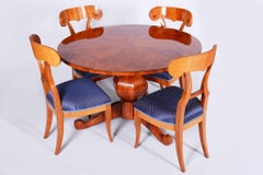 Set of Four Restored Biedermeier Cherry Wood, Revived Polish, Austria, 1820s
