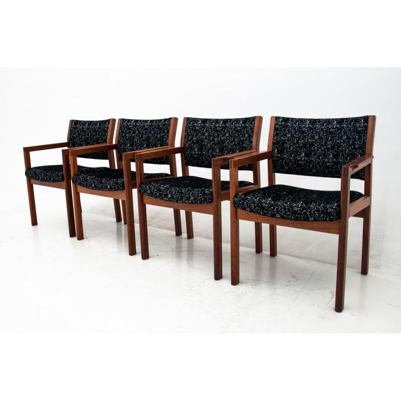 Set of 4 Retro Armchairs, Danish Design, 1960s 3