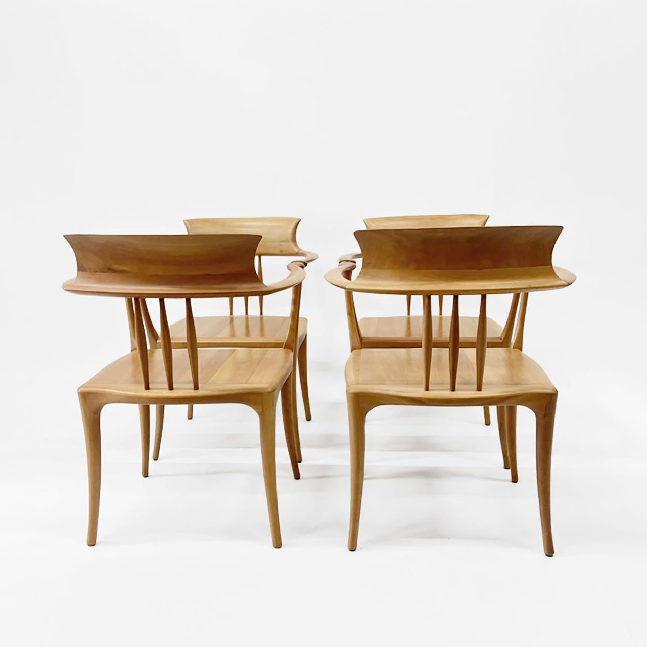 Mid-Century Modern Ensemble de quatre Roberto Lazzeroni pour Ceccotti Collezioni, Italie des années 1980 en vente