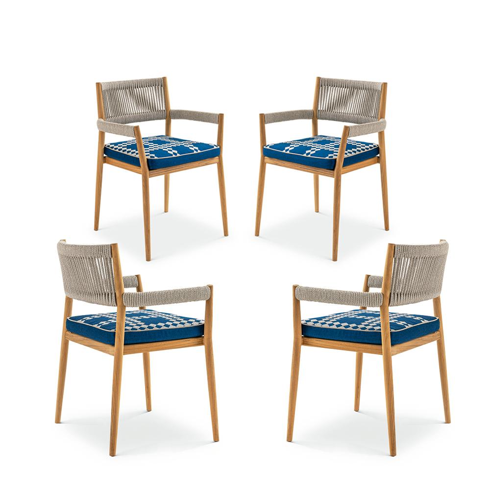 Chaises d'extérieur conçues par Rodolfo Dordoni en 2020. Fabriqué par Cassina en Italie.

La collection de meubles Dine Out est conçue pour ajouter une touche de style sophistiqué à l'espace repas extérieur, en maximisant son confort et sa