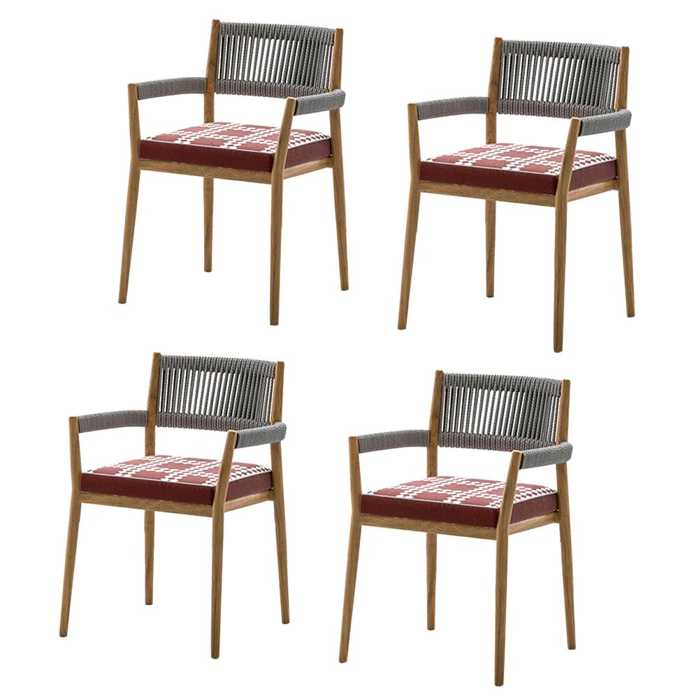Set of Four Rodolfo Dordoni ''Dine Out' Outside Chairs, by Cassina For Sale