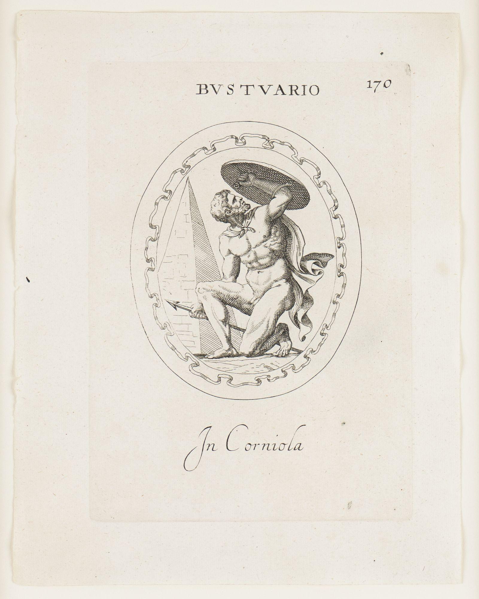 Set von vier römischen Stichtiefdrucken in Tiefdruck von Leonardo Agostini, 1685-1793 im Angebot 3