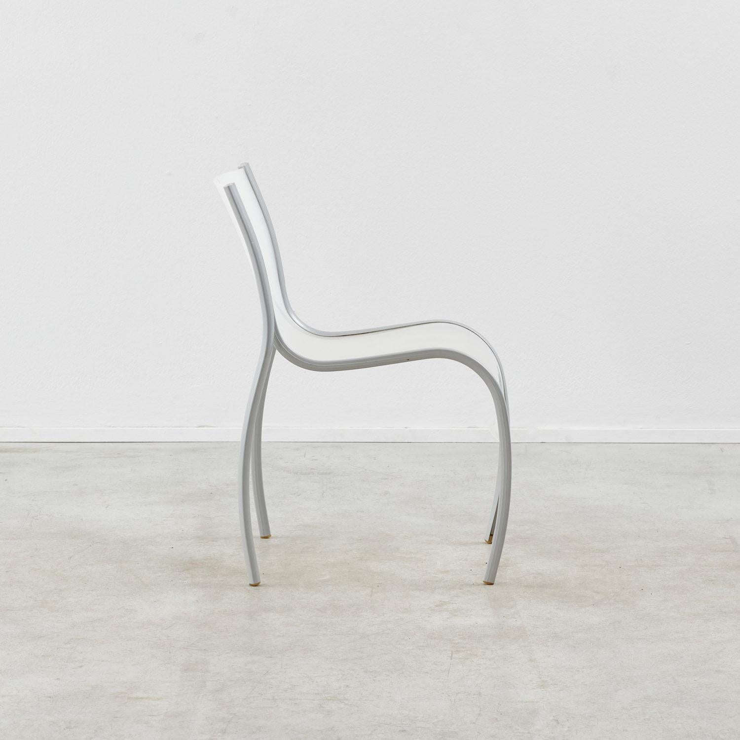 Late 20th Century Set of four Ron Arad Fantastic Plastic Elastic chairs for Kartell, Italy, 1990s