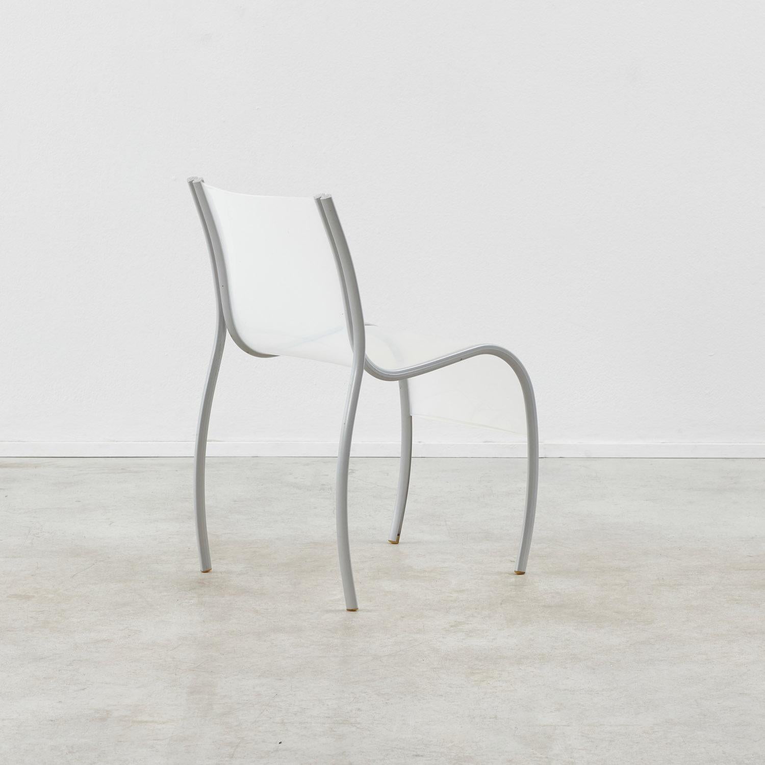 Set of four Ron Arad Fantastic Plastic Elastic chairs for Kartell, Italy, 1990s 1