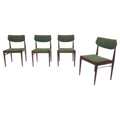 Set of Four Rosewood Awa Dining Chairs, The Netherlands 1960's