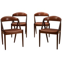Set of Four Rosewood Danish Kai Kristiansen Dining Chairs