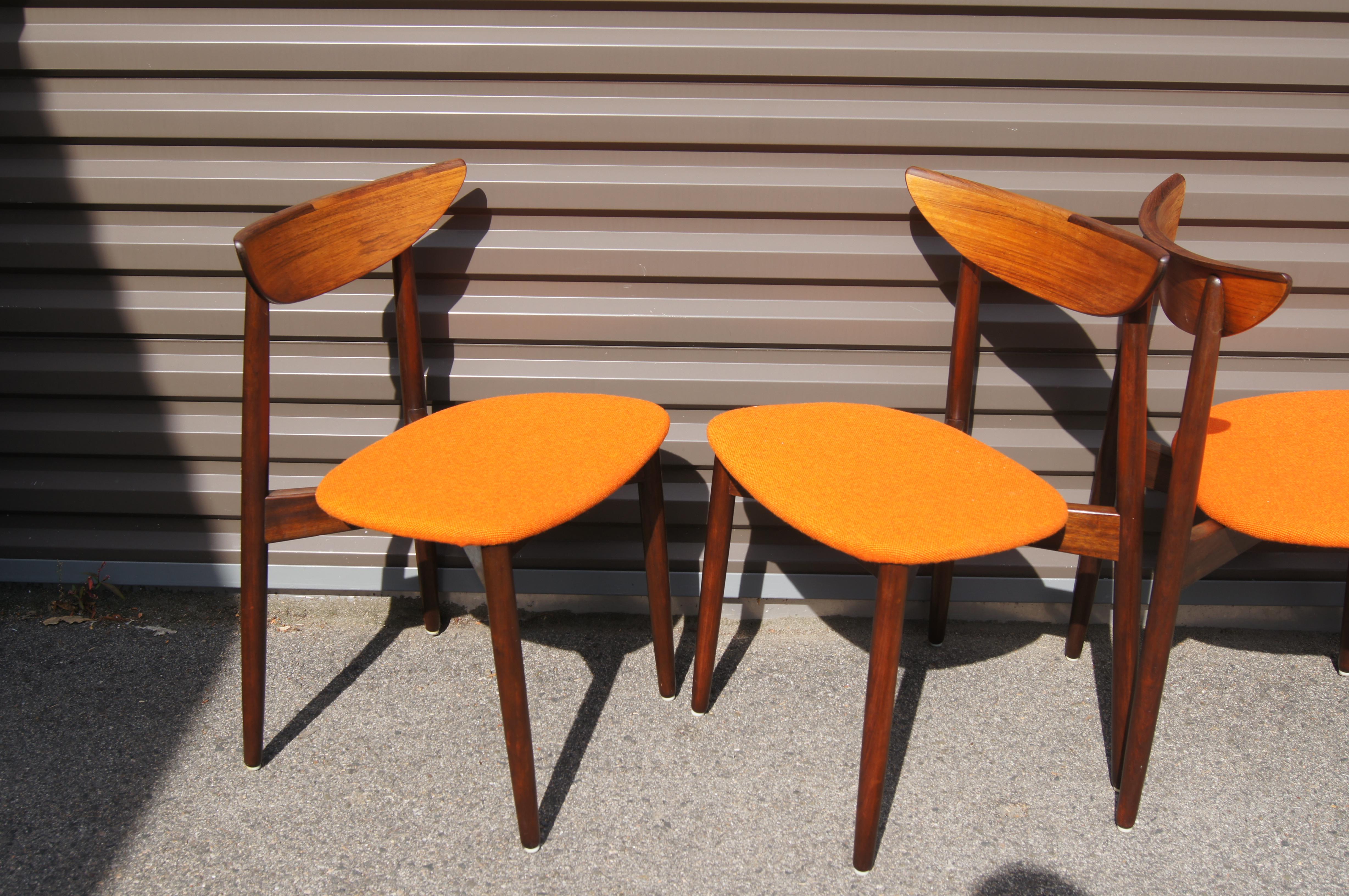 Set of Four Rosewood Dining Chairs by Harry Østergaard In Good Condition In Dorchester, MA