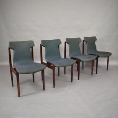 Set of Four Rosewood Dining Chairs by Inger Klingenberg for Fristho, circa 1960