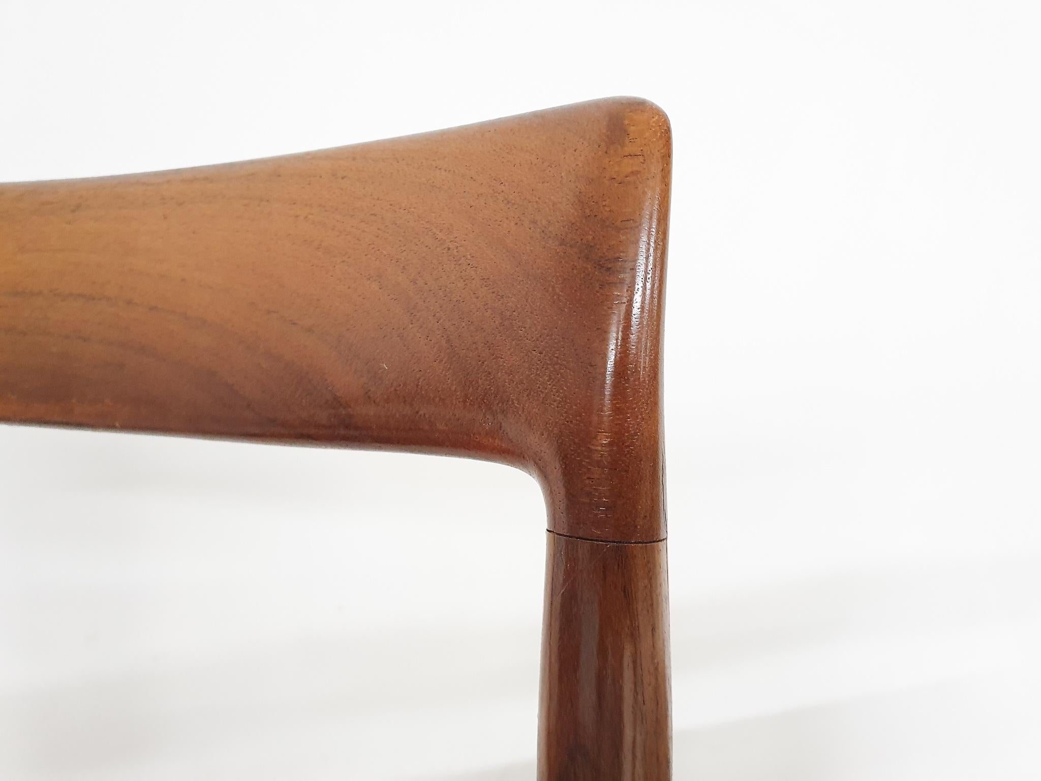 Set of Four Rosewood Dining Chairs by Lubke, Germany 1960's 5