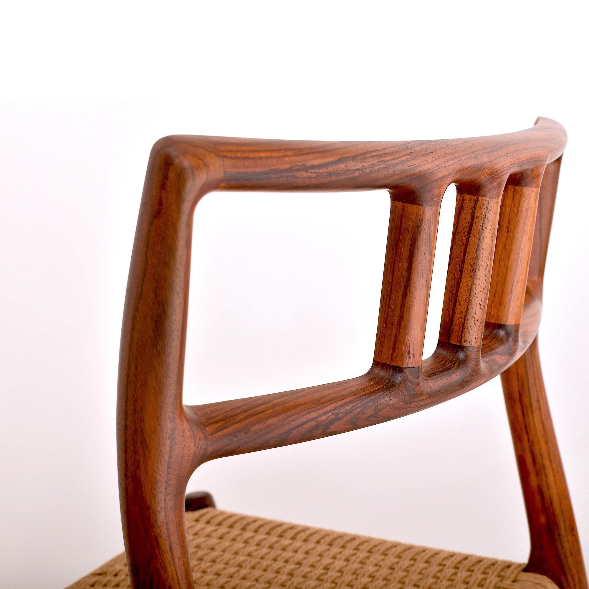 Set of Four Rosewood Chairs Model 79 by Niels Otto Moller In Good Condition In Le Grand-Saconnex, CH