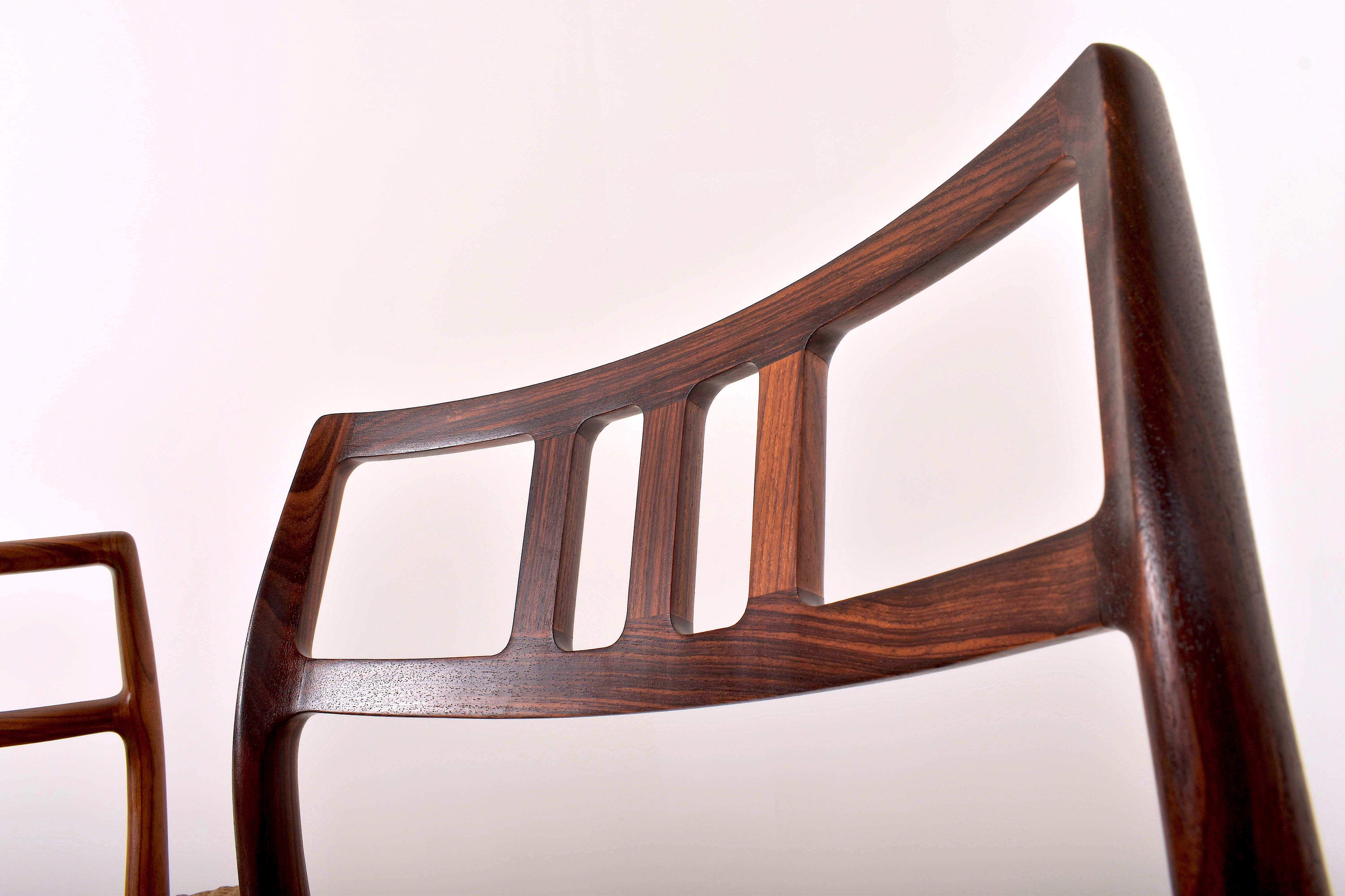 Mid-20th Century Set of Four Rosewood Chairs Model 79 by Niels Otto Moller