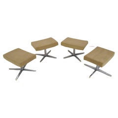 Set of Four Rotate Footstools, 1970's.