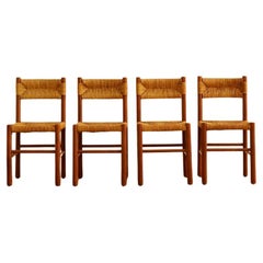 Set Of Four Rush Chairs
