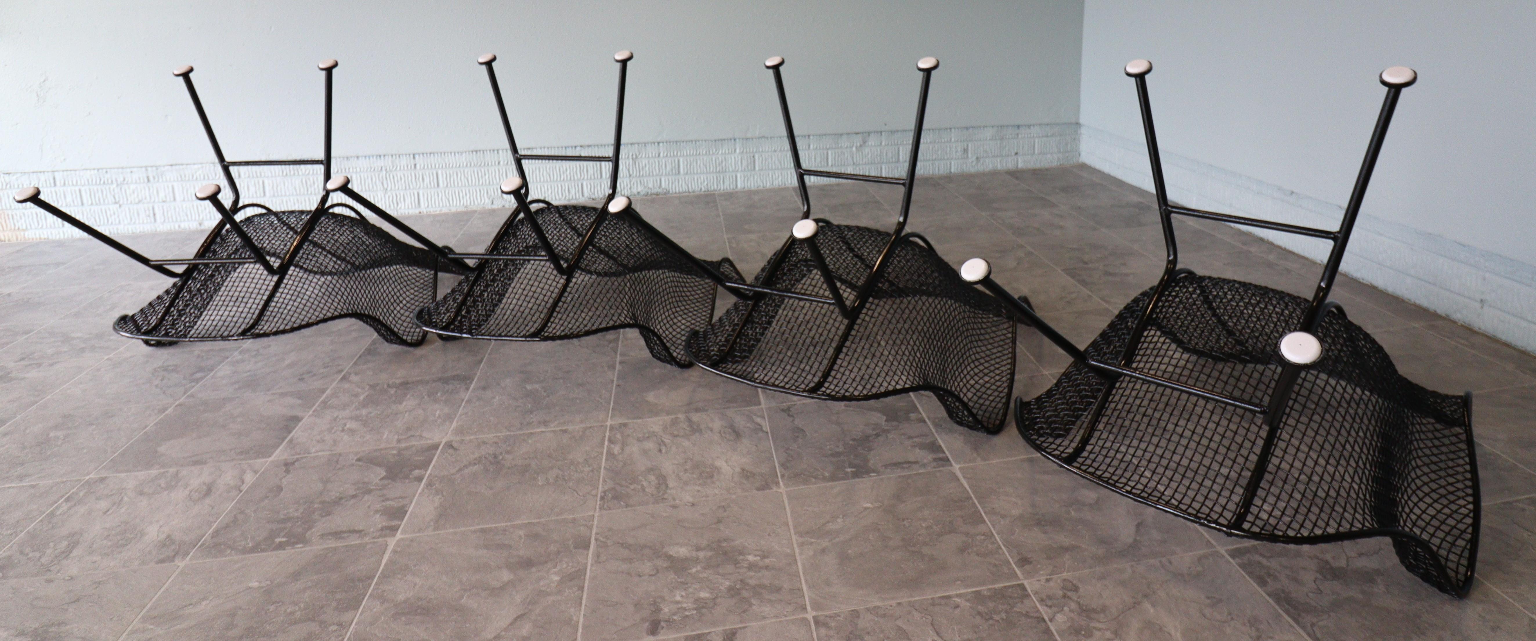 Mid-Century Modern Set of Four Russell Woodard “Sculptura” Lounge Chairs – Pristine Condition, 1956 For Sale