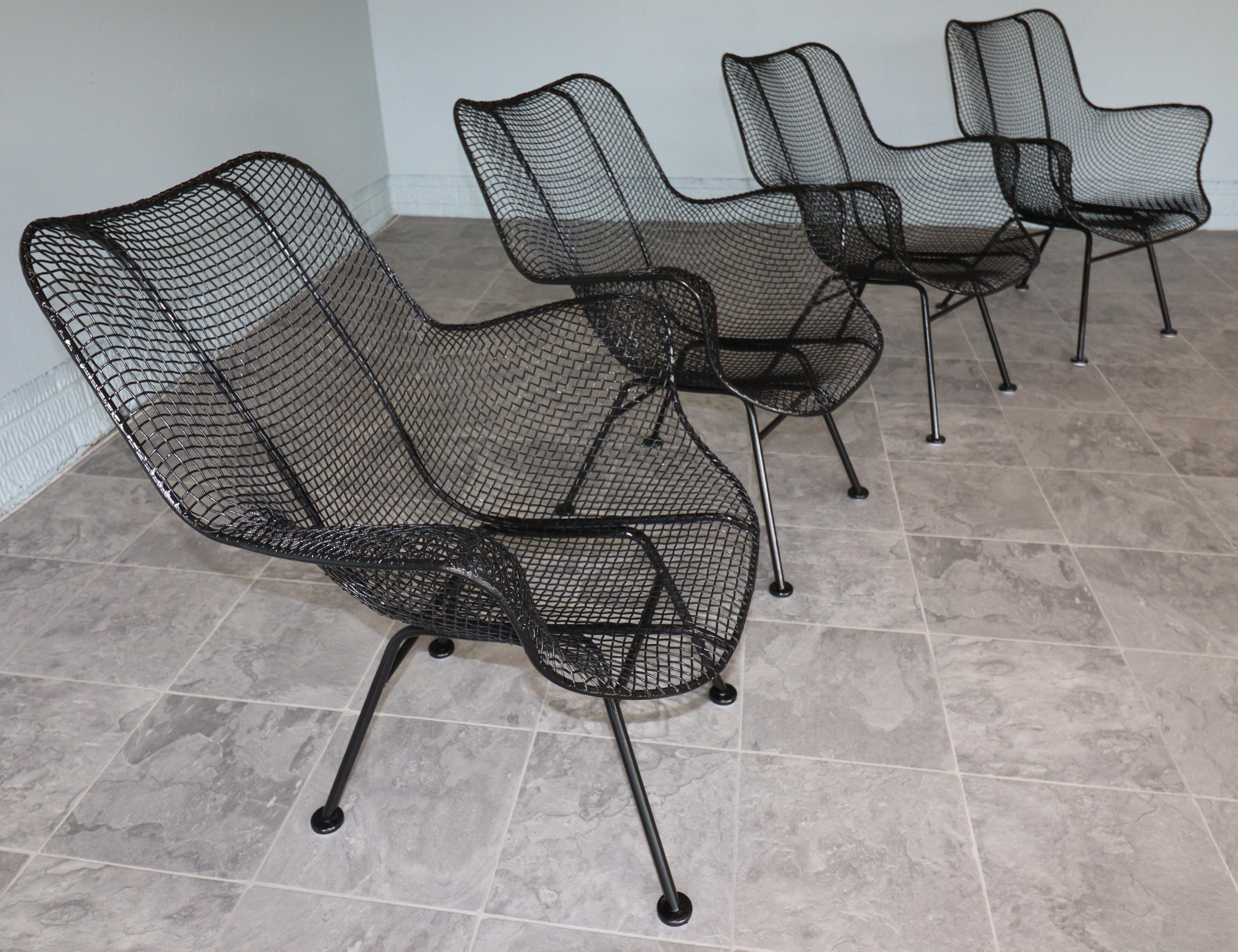 Set of Four Russell Woodard “Sculptura” Lounge Chairs – Pristine Condition, 1956 In Good Condition For Sale In Omaha, NE