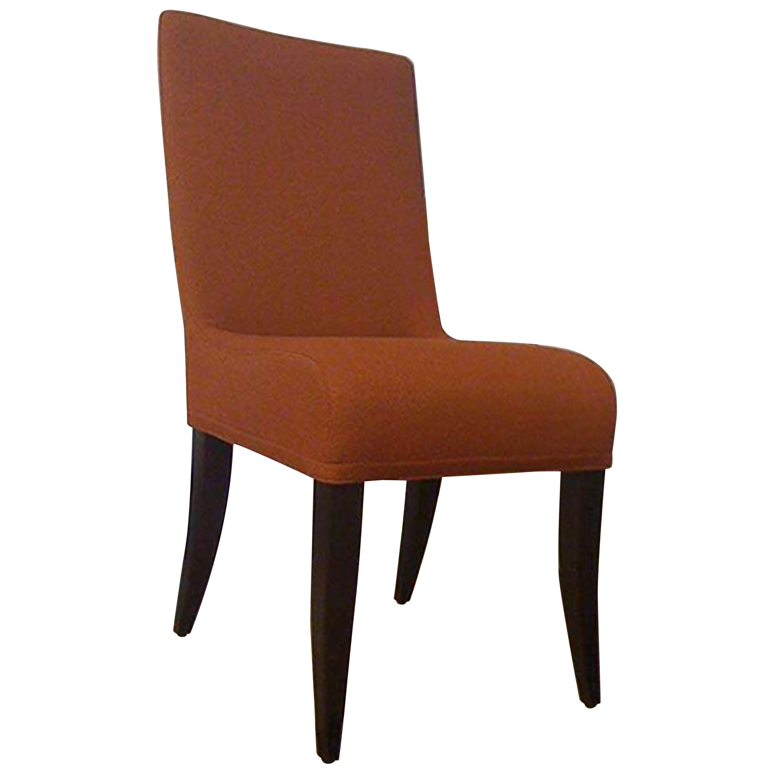 Set of Four Rust Wittmann Isis Dining Chairs
