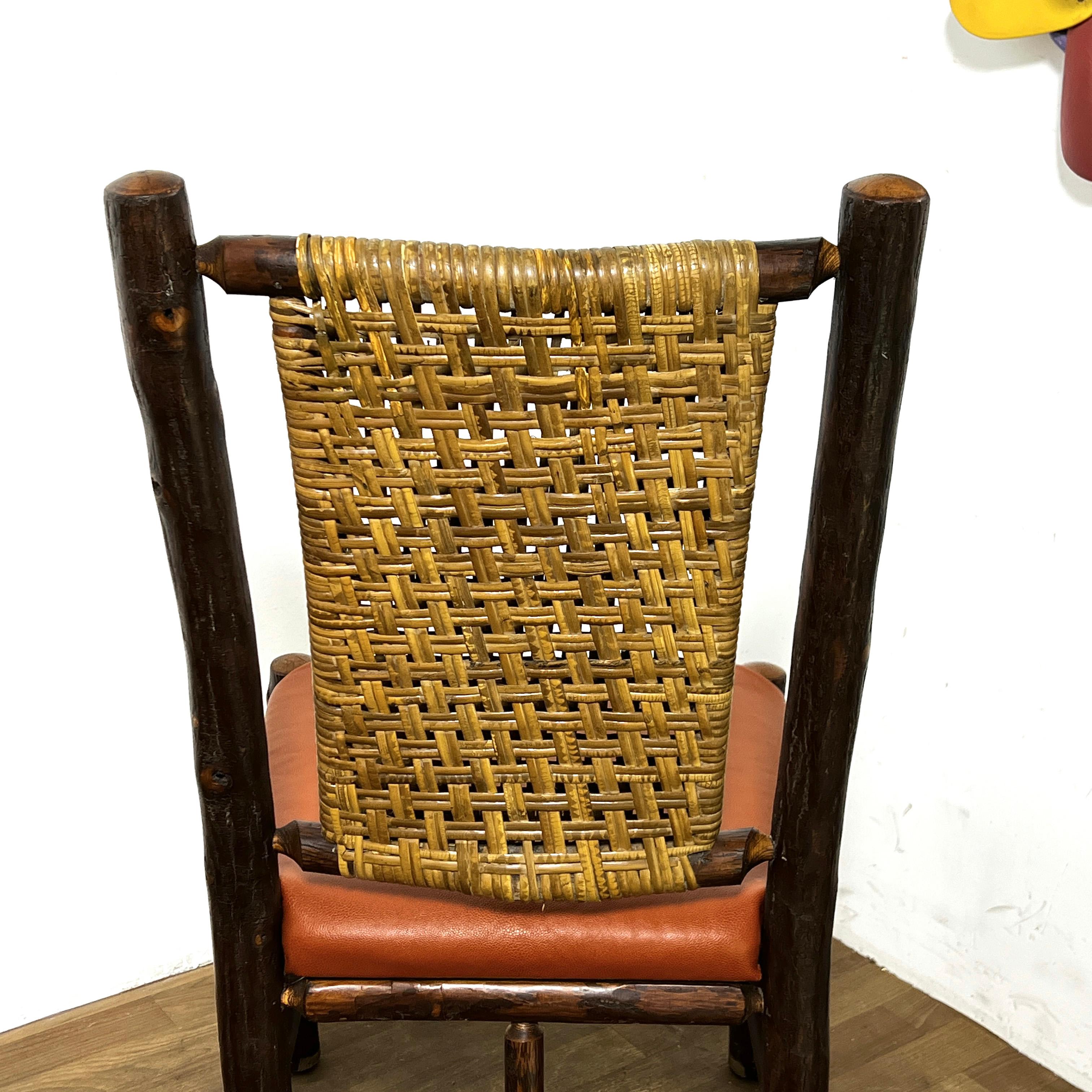 Set di quattro sedie da pranzo rustiche in stile Adirondack, circa anni '60 in vendita 9