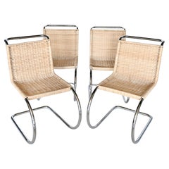 Set of Four S 533 / MR10 Cantilever Chairs By Ludwig Mies Van Der Rohe 