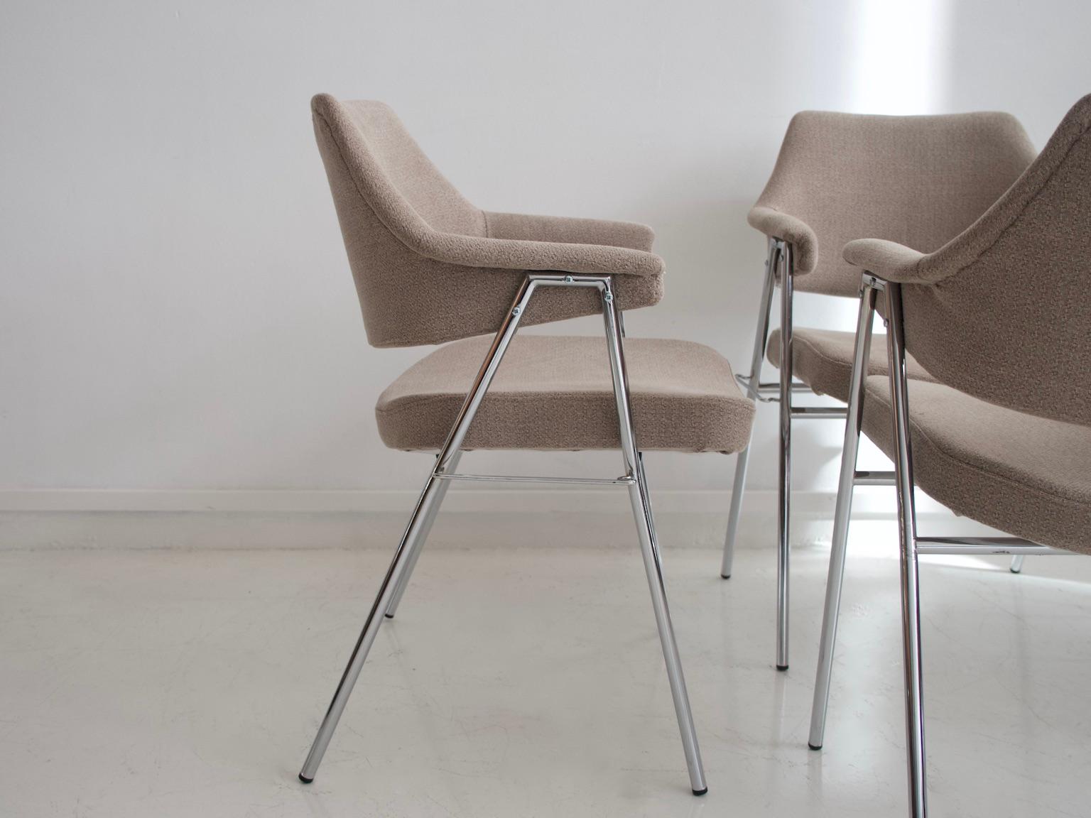 Set of Four S636 Chairs by Hanno von Gustedt for Thonet 3