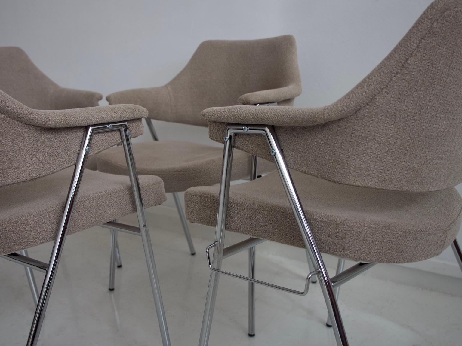 Set of Four S636 Chairs by Hanno von Gustedt for Thonet 5