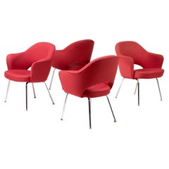 Set of Four Saarinen Executive Armchairs by Knoll International