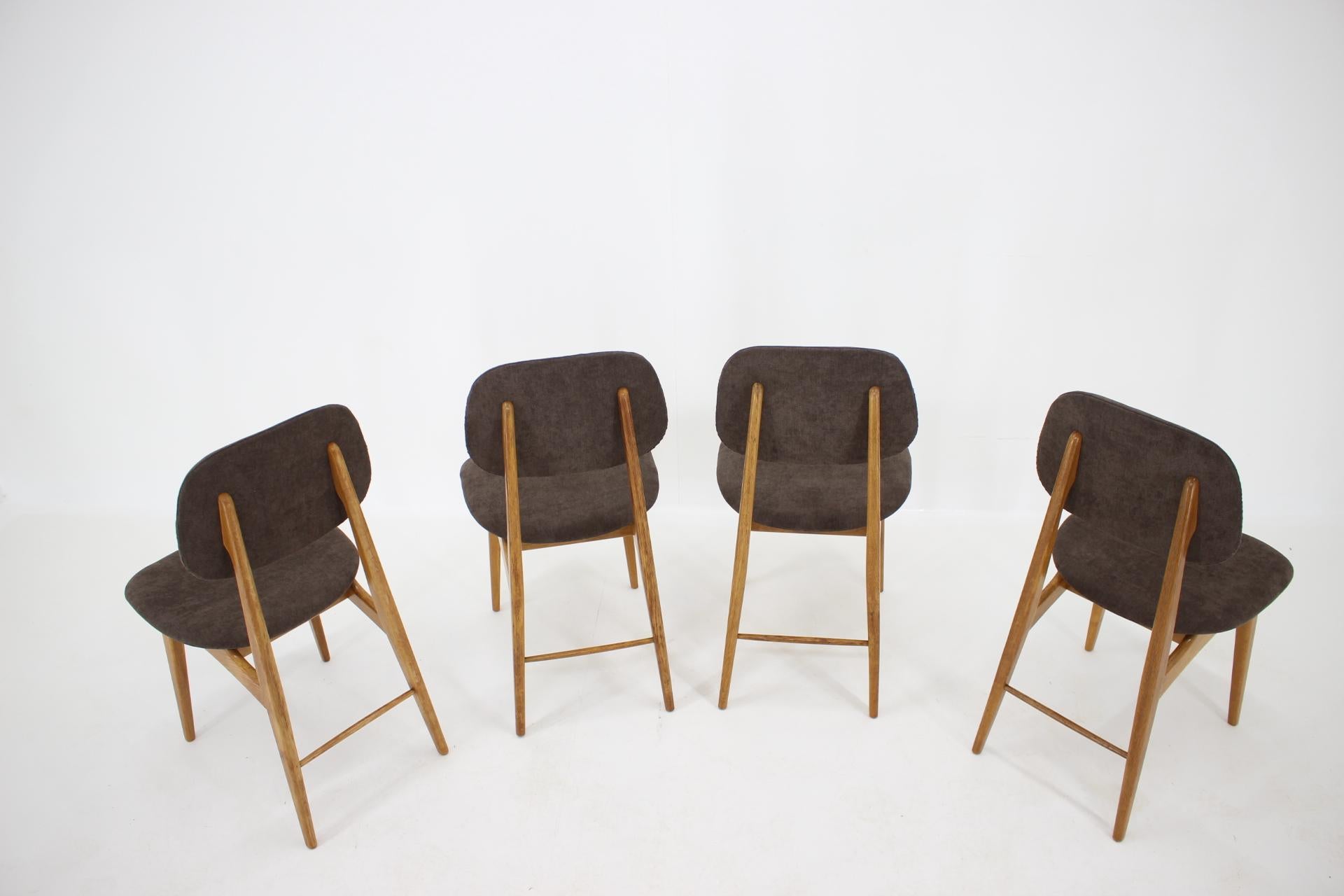 Mid-Century Modern Set of Four Scandinavian Dining Chairs, 1960s