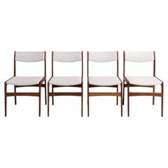 Set of four Scandinavian dining chairs by Erik Buch - 1960