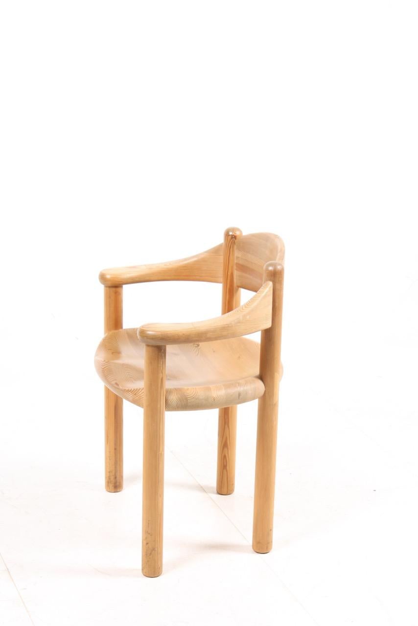 Mid-20th Century Set of Four Scandinavian Dining Chairs in Pine by Rainer Daumiller