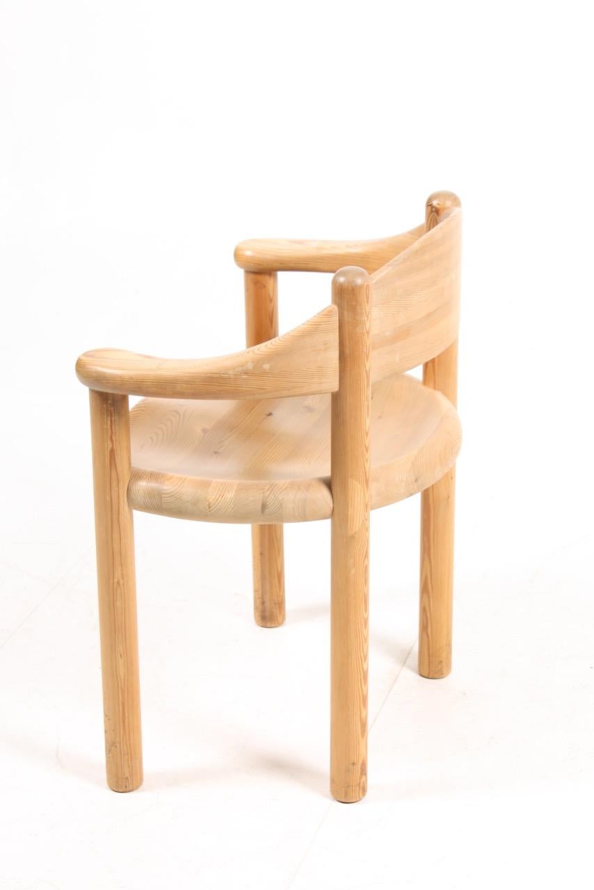 Set of Four Scandinavian Dining Chairs in Pine by Rainer Daumiller 1