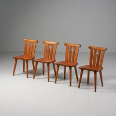 Ensemble de quatre chaises en pin The Modern Scandinavian, Göran Malmvall, Suède, années 1970