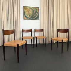 Ensemble de quatre chaises de salle à manger en palissandre The Modern Scandinavian par Poul Volther